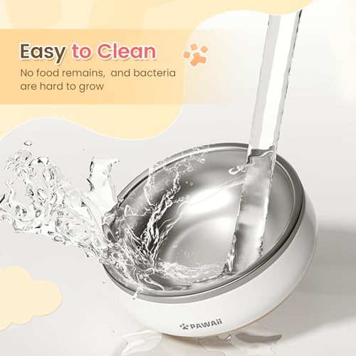 Pawaii-Small-Dog-Bowls-12-oz-Food-Water-Bowl-Designed-for-Puppies-and-Cats-with-Non-Slip-Rubber-Base-Upgraded-Metal-Insulated-Double-Stainless-Steel-Bowls Pawaii Small Dog Bowls 12 oz Food Water Bowl Designed for Puppies and Cats with Non Slip Rubber Base Upgraded Metal Insulated Double Stainless Steel Bowls