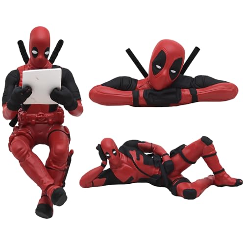ZIBUYUĀ® Deadpool Car Decor 3 pcs Set, Car Dashboard Decoration Items, Anime Figurines...