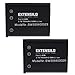 EXTENSILO 2X Akku Ersatz für Fuji/Fujifilm NP-45, NP-45A für Kamera (700mAh, 3,7V, Li-Ion)