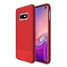 Produktbild JT Berlin BackCase Pankow Silikon Hülle für das Samsung Galaxy S10e in rot [Qi kompatibel, Strukturierte Oberfläche, 1,0m getesteter Fallschutz, Verstärkte Ecken] - 10493