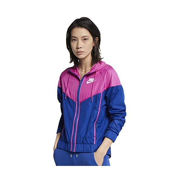 Nike-Sportswear-Windrunner-Womens-Jacket Nike Sportswear Windrunner Women's Jacket (Indigo Force/Fuchsia, Small)