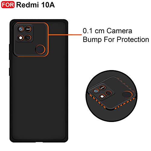 CEDO-Redmi-10A-Poco-C31-Back-Cover-Matte-Soft-Silicon-Flexible-Camera-Bump-Protection-All-Side-Shock-Proof-Rubberised-Back-Case-Cover-for-Xiaomi-Redmi-10A-Poco-C31-Black