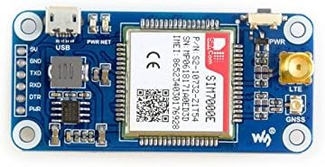 Raspberry Pi NB-IoT/eMTC/EDGE/GPRS/GNSS HAT Module Based SIM7000E for Pi Zero/Zero W/Zero WH/2B/3B/3B+
