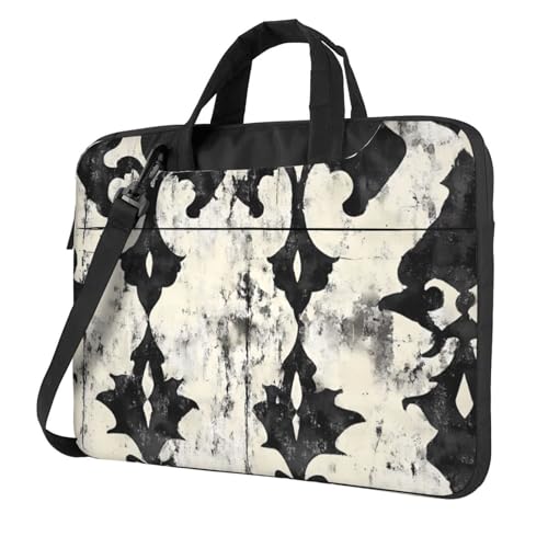Sac à bandoulière pour ordinateur portable Ink Shadow Vines, design raffiné business