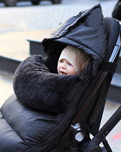 7Am Enfant Universal Stroller Footmuff - Water Repellent Winter Bunting Bag For Strollers & Car Seats, Soft Micro-Fleece & Plush Lined Stroller Footmuff For Baby Boy & Girl | Plushpod #TOP6