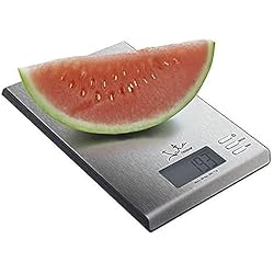 Balanza Electronica Jata Hogar Jata Hogar 699 Balanza electrónica con Superficie en Acero Inoxidable, Capacidad 10kg, Gris