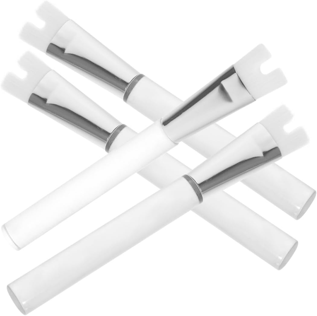 minkissy 4pcs Nose Shadow Highlighter Brush for Face Makeup Double-ended Angled Brush Women Makeup Tool Portable Gentle for Sensitive Skin