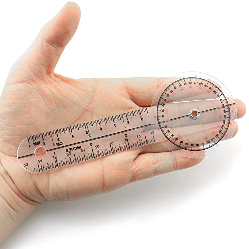Goniómetro 6 pulgadas 360 grados regla médica miniatura 2