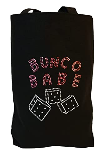 Bunco Babe Game Kit With A Crystal Tote Bag - 12-Player Party Dice Game Includes Crystal Tote Bag ($17.00 Value), Dice, Score Sheets, Pencils, Bell, Plush Dice, & Rules #TOP6