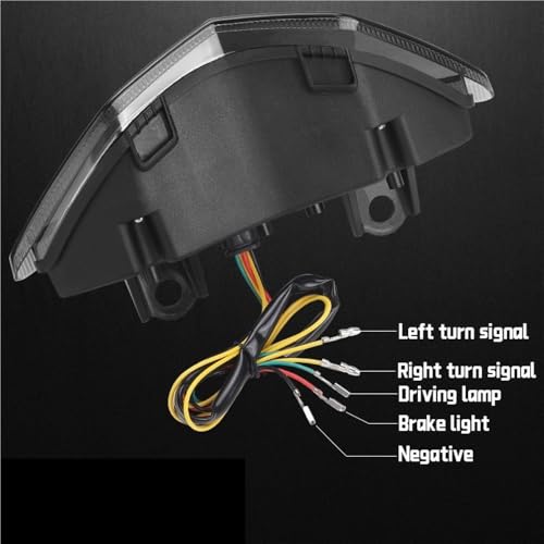 Luz trasera de motocicleta para Z1000 2010-2013 con freno y señal de giro de 12V 4
