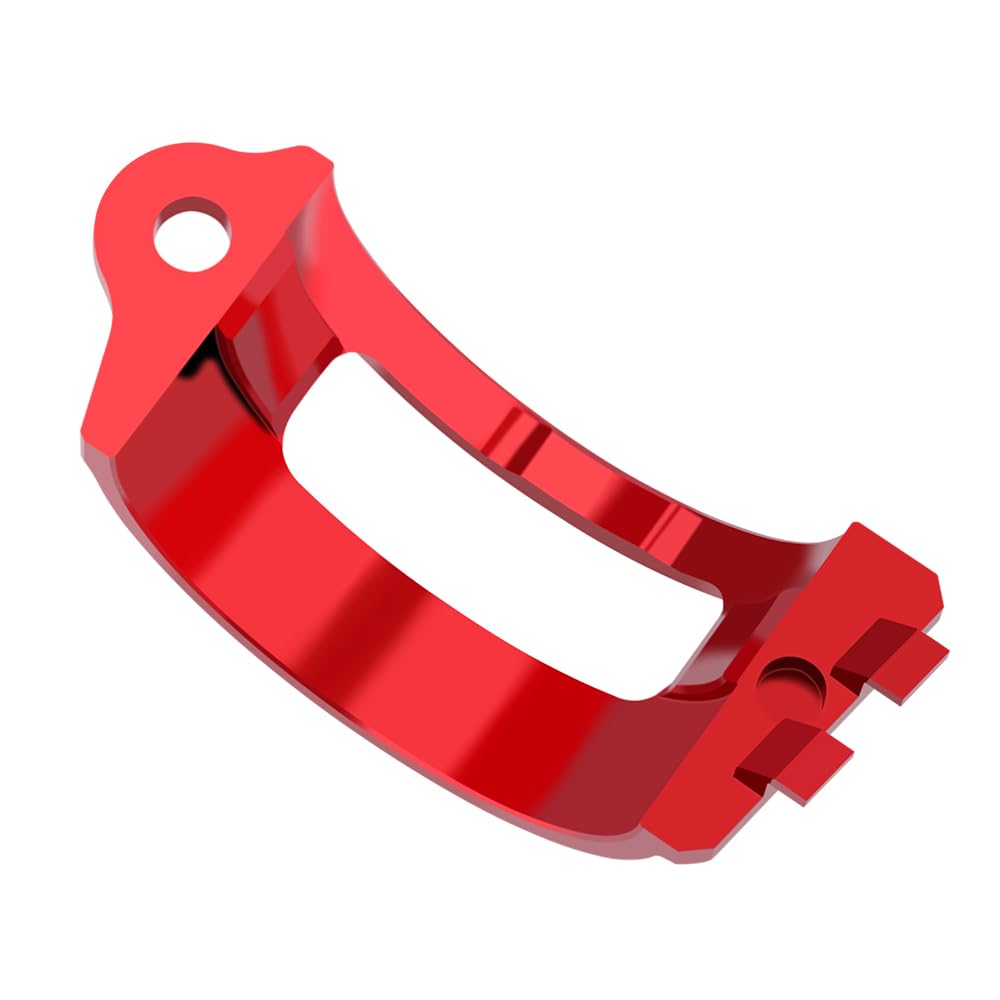 Modeer Contenitore del liquido dei freni posteriore per serbatoio Protezione del coperchio dell'olio per Ducati Multistrada V4 V4S 2021-2024 /Pikes Peak/TRAVEL/Sport/Rally Accessori (V4-Rosso)