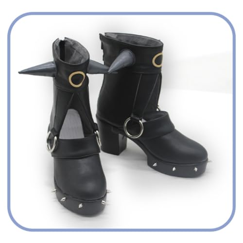 New Pulchra Fellini Cosplay Shoes for Anime Zenless Zone Zero - Handmade Custom Cos High heel Boots for Roleplay & Conventions Woman Man Halloween3
