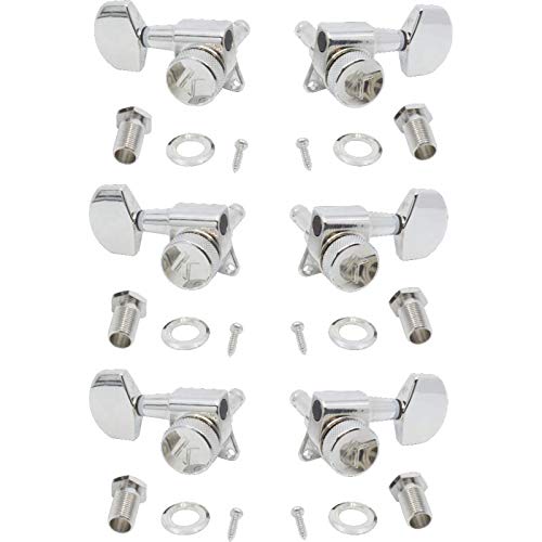 Machine Head - Kluson, 3+3, Locking, Nickel, Large Metal Button #TOP8