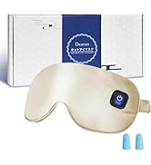 Silk Heated Eye Mask Cordless Rechargebale for Dry Eyes,Warm Eye Heating Pad No Pressure, Sleep E...