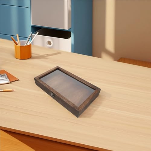 Caja de madera con tapa para exponer mariposas en el salón de casa 3