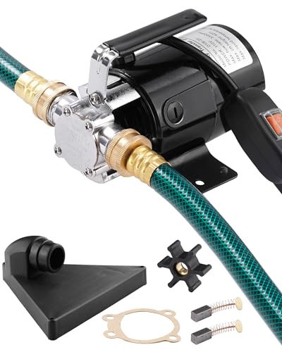 1/10HP Water Transfer Pump Electric Utility Pump w/ 2x 6ft Garden Hose Kit