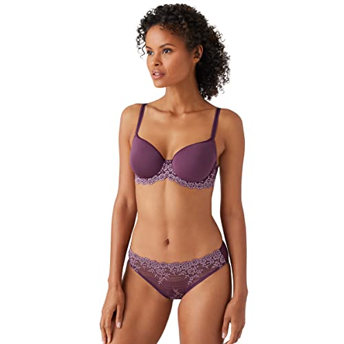 Image of Wacoal Womens Embrace Lace Lightly Padded Underwire Mid Coverage T-Shirt Bra, 853191