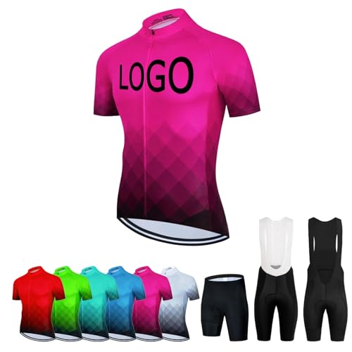 COITROZR Maillot Ciclismo Personalizado Ropa Ciclismo MTB de Secado Rápido para Hombre con Logotipo del Equipo(E)