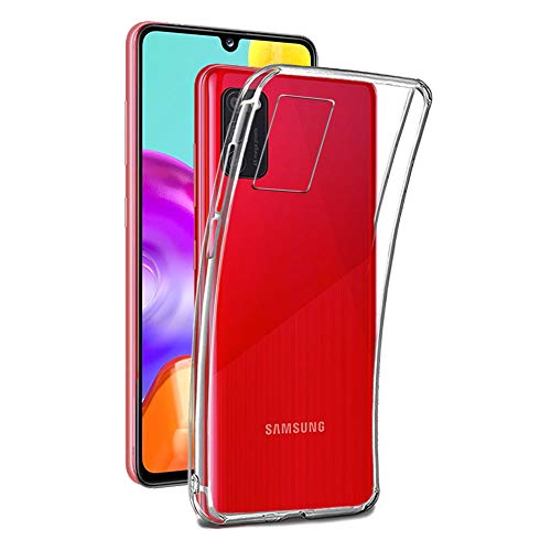REY Cover in Gel TPU Trasparente per Samsung Galaxy A41, Ultra Sottile 0,33 mm, Morbido Flessibile, Custodia Silicone