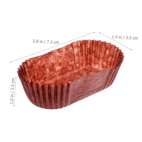 1000 Pezzi Pirottini Ovali Per Torte Forma Di Barca Da Forno Antiaderenti Per Cupcake e Pane - immagine 3