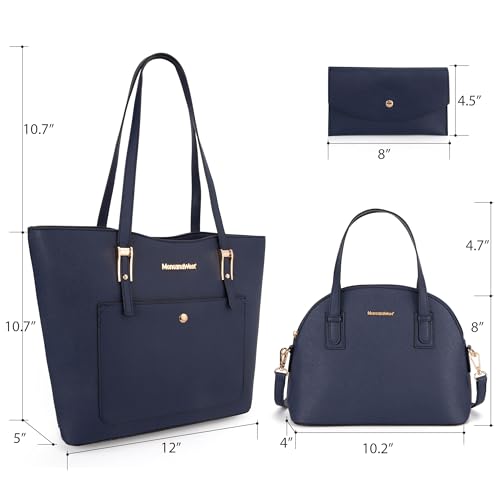 Image of Montana West 3PCS Purses for Women Tote Bag and Wallet Set Shoulder Satchel Handbags