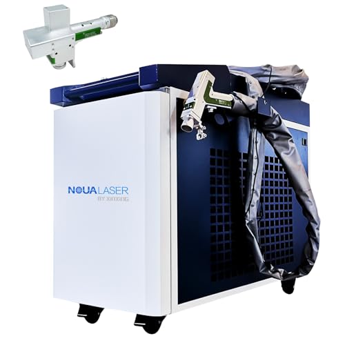 NOUALASER 2000W Laser Cleaning Machine Laser Rust Remover 300mm Cleaning Width 9 Cleaning Modes with Paint Oil Dirt Stains Coating Remover for Metals (1500W)