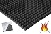 Produktbild lulushop Pyramiden-Schaumstoff-Daemmung-platten Dämmung Schaumstoff SELBSTKLEBEND Akustik Flammhemend PC ca.100 x 50 x 3 cm Anthrazit/Schwarz