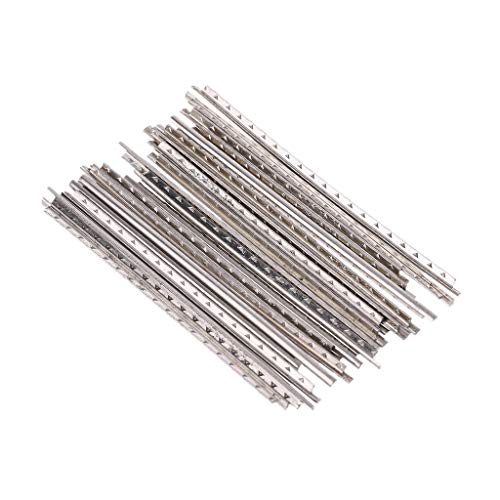 Q-XIAOKEAI,Guitar Fret Wire Metal Brass Cupronickel 2mm 19pc Classic Silver