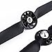 Hooshion 4 Pairs Propellers Rotor Blade Sets A & B for YUNEEC Q500 Q500M Q500+ Q500 4K Typhoon G RC Air Force Airplane Helicopter Propeller Quadcopter Drone(Black)
