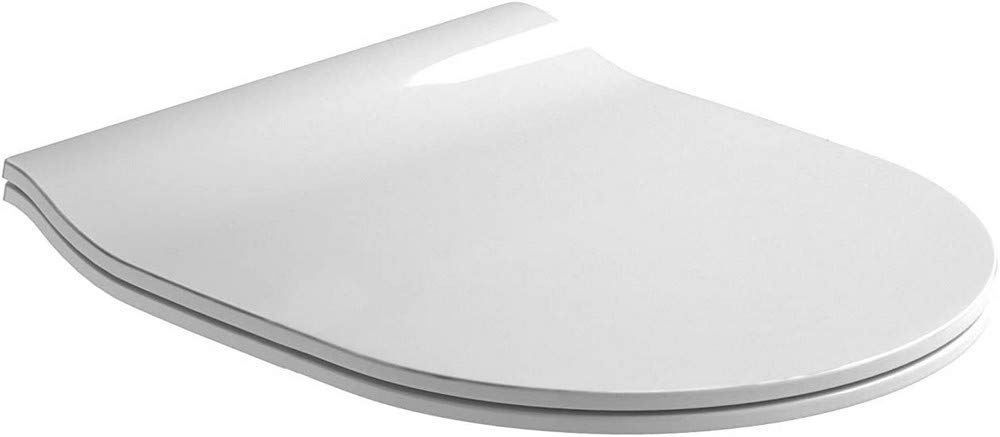 Gala Emma – Tapa y Asiento Amortiguado Inodoro - Forma Redonda - Cierre Suave - Incluye Kit Fijación - Bisagras Acero Inoxidable - Fácil Limpieza - Color Blanco