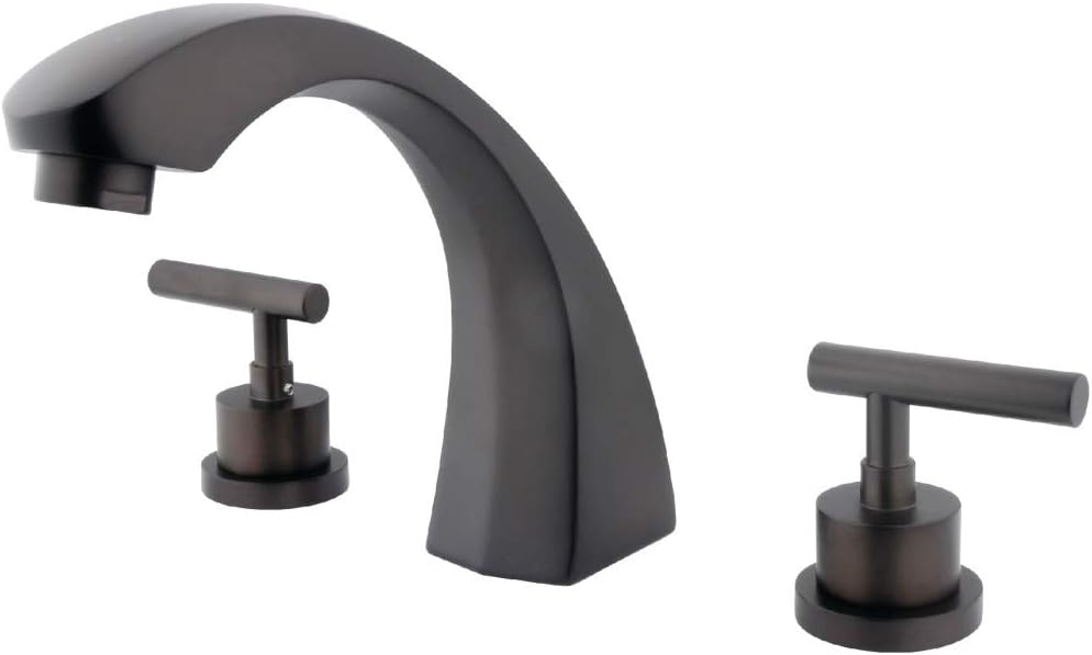 Kingston Brass KS4365CML Manhattan Roman Tub Filler, 7-1/2-Inch, Oil Rubbed Bronze
