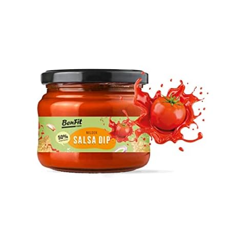 BenFit Mild Salsa Dip - 1 x 200 g per Glas - mild, würzig, glutenfrei, vegan & kalorienreduziert Cover