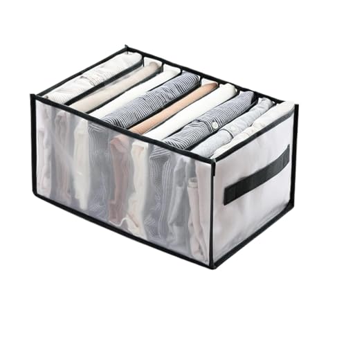 PSNKLMM Caja de almacenamiento for armario, ropa interior plegable, partición, cajón, jeans(Pink,2PCS color7)