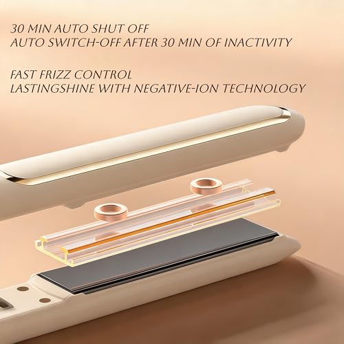 Plancha para cabello 3 en 1 con 5 temperaturas y voltaje dual miniatura 6