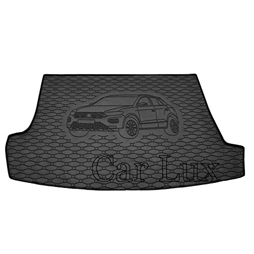 Car Lux AR15431 - Tappeto proteggi baule T-Roc + Tappetini in gomma su misura per VW T-Roc dal 2015-
