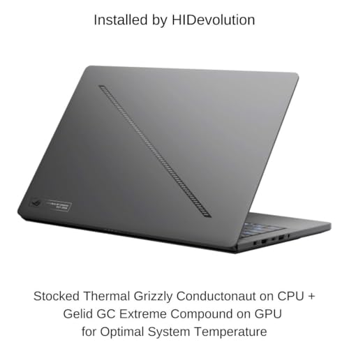 Image of HIDevolution [2025] ASUS ROG Zephyrus G14 GA403UP [Grey] 14 inch 3K 120Hz OLED, 4.0 GHz Ryzen 9 270, RTX 5070, 32GB LPDDR5X RAM, 1 TB PCIe SSD, Windows 11 Pro