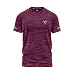 Mens T Shirt Premium Quality Tee with Melange Effect Reflective Logo Comfortable FitAthletic Fit Moisture Wicking Sports Style T-Shirts