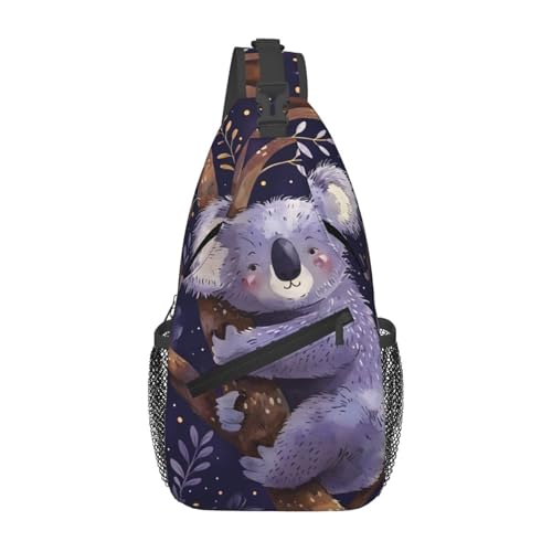 Bolso bandolera Koala Leaves para mujer y hombre miniatura 1