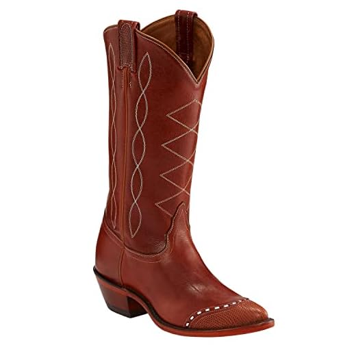 Tony Lama Women's Cognac Emilia Western Boot Pointed Toe Cognac 8 M US
