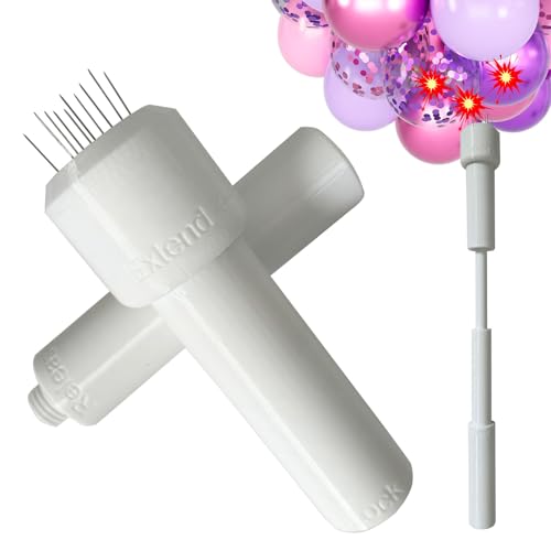 Twisting Balloon Popper Tool Burster Stick Safely Extract and Retract the Needle by Twisting Pop and Remove Arrangements of Balloons for Quick Cleanup (Balloons Popper)