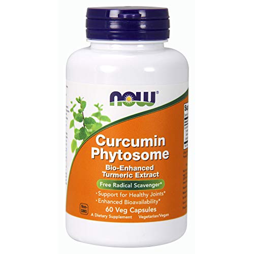 NOW Supplements, Curcumin Phytosome, Bio-Enhanced Turmeric Extract, 60 Veg Capsules
