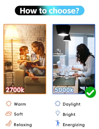 Image of Jensense Edison Bulbs E26 LED Bulb 60 Watt Equivalent, Vintage LED Light Bulbs CRI90+ ST19, Dimmable Clear Light Bulbs (5000K Daylight, 6watt-3 Pack)