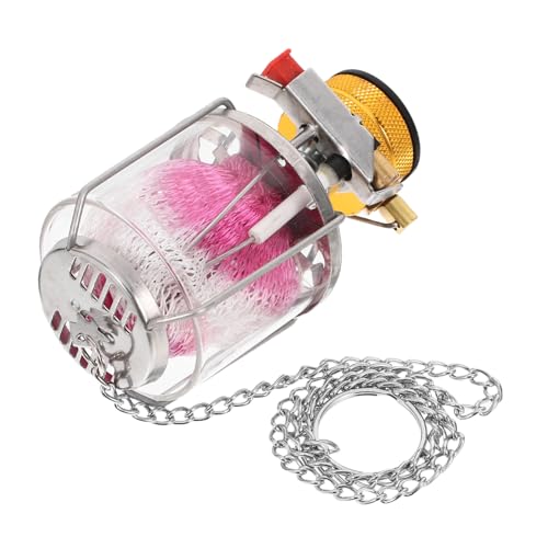GOOHOCHY Small Gas Lantern Portable Camping Essential Emergency Light Vintage Design for Outdoor Adventures