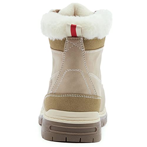ANJOUFEMME Wanderschuhe als Winterschuhe für Damen, Wasserdichte & Warme Winterstiefel für Outdoor, Trekking & Winterwandern