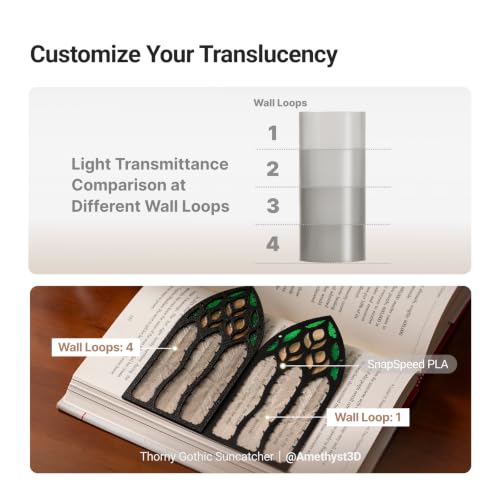 Image of Snapmaker PLA Translucent Filament 1.75mm, 3D Printer Filament 1kg(2.2lbs)