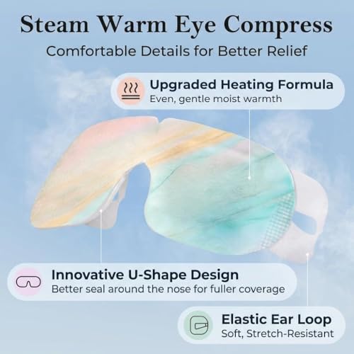 Ojos secos y fatiga ocular: solución con mascarillas de vapor autocalentables FACEMOON de 10 ud 6
