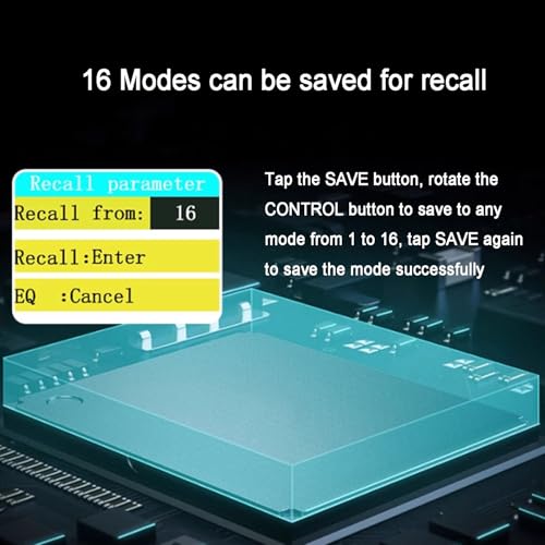 Ecualizador Digital Estéreo Gráfico de 31 Bandas con Analizador de Espectro y Pantalla LED miniatura 3