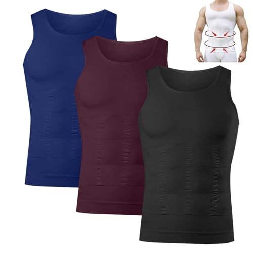 3PC Shaperluv Tank Tops for Men,Men's Shaper Luv Undershirt Male Compression Tummy Control Shapewear 2025