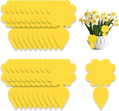 COMPOLICY 20 Stück Gelbsticker Trauermücken Bekämpfen, hochwirksame Gelbtafeln zur Schädlingsbekämpfung und zum Schutz von Zimmerpflanzen, ungiftig und umweltfreundlich