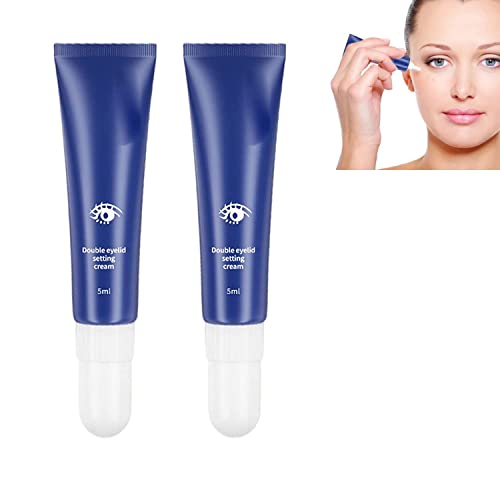 Crema definidora de párpados con efecto lifting,Crema modeladora de párpados,Reduce la apariencia de párpados caídos y arrugas en el contorno de ojos (2 PCS)